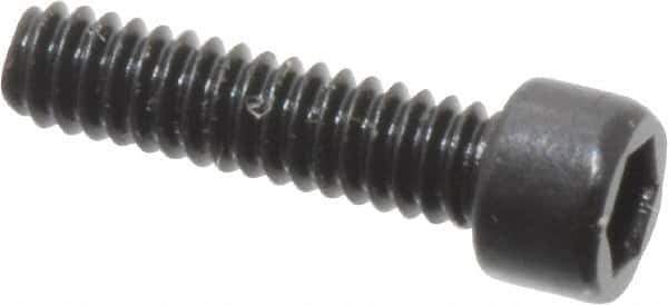Unbrako - #0-80 UNF Hex Socket Drive, Socket Cap Screw - Alloy Steel, Black Oxide Finish, 1/4" Length Under Head - USA Tool & Supply