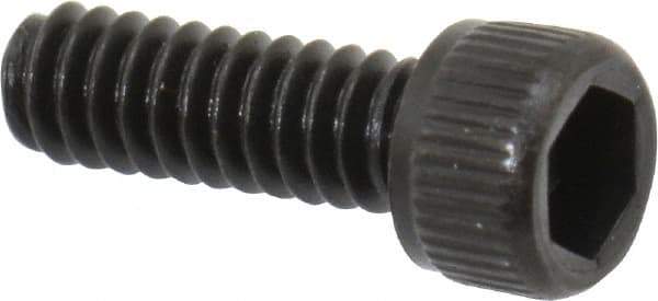 Unbrako - #2-56 UNC Hex Socket Drive, Socket Cap Screw - Alloy Steel, Black Oxide Finish, 1/4" Length Under Head - USA Tool & Supply