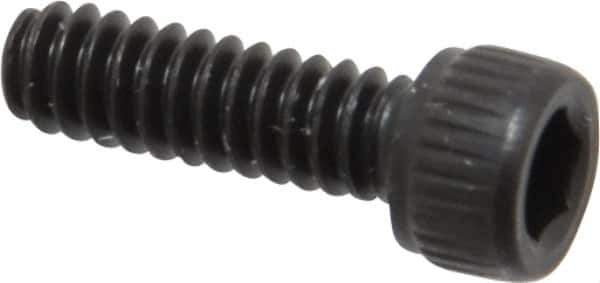 Unbrako - #4-40 UNC Hex Socket Drive, Socket Cap Screw - Alloy Steel, Black Oxide Finish, 3/8" Length Under Head - USA Tool & Supply