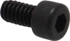 Unbrako - #5-40 UNC Hex Socket Drive, Socket Cap Screw - Alloy Steel, Black Oxide Finish, 1/4" Length Under Head - USA Tool & Supply