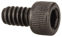 Unbrako - #6-32 UNC Hex Socket Drive, Socket Cap Screw - Alloy Steel, Black Oxide Finish, 1/4" Length Under Head - USA Tool & Supply