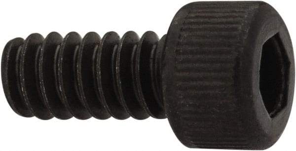 Unbrako - #6-32 UNC Hex Socket Drive, Socket Cap Screw - Alloy Steel, Black Oxide Finish, 5/16" Length Under Head - USA Tool & Supply