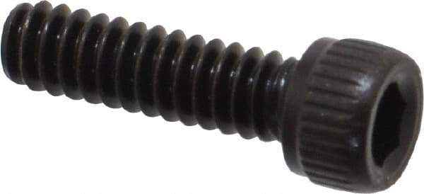 Unbrako - #6-32 UNC Hex Socket Drive, Socket Cap Screw - Alloy Steel, Black Oxide Finish, 1/2" Length Under Head - USA Tool & Supply