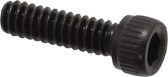 Unbrako - #6-32 UNC Hex Socket Drive, Socket Cap Screw - Alloy Steel, Black Oxide Finish, 1/2" Length Under Head - USA Tool & Supply