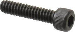 Unbrako - #6-32 UNC Hex Socket Drive, Socket Cap Screw - Alloy Steel, Black Oxide Finish, 5/8" Length Under Head - USA Tool & Supply