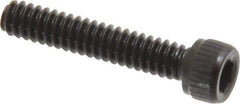Unbrako - #6-32 UNC Hex Socket Drive, Socket Cap Screw - Alloy Steel, Black Oxide Finish, 3/4" Length Under Head - USA Tool & Supply