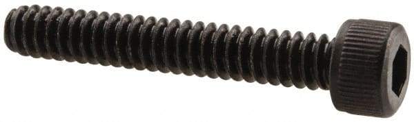Unbrako - #6-32 UNC Hex Socket Drive, Socket Cap Screw - Alloy Steel, Black Oxide Finish, 7/8" Length Under Head - USA Tool & Supply