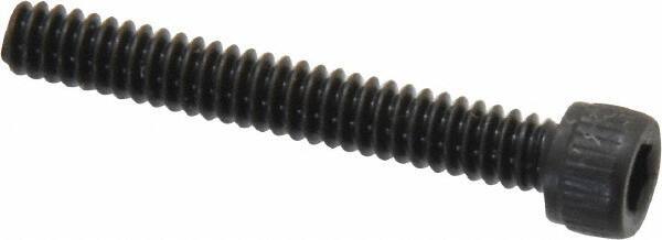 Unbrako - #6-32 UNC Hex Socket Drive, Socket Cap Screw - Alloy Steel, Black Oxide Finish, 1" Length Under Head - USA Tool & Supply