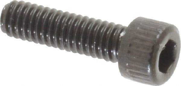 Unbrako - #6-40 UNF Hex Socket Drive, Socket Cap Screw - Alloy Steel, Black Oxide Finish, 1/2" Length Under Head - USA Tool & Supply
