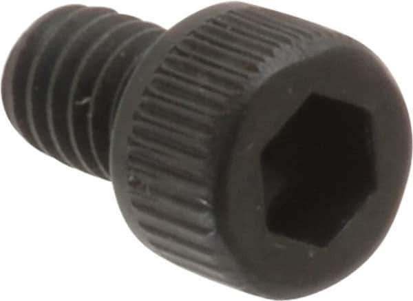 Unbrako - #8-32 UNC Hex Socket Drive, Socket Cap Screw - Alloy Steel, Black Oxide Finish, 1/4" Length Under Head - USA Tool & Supply