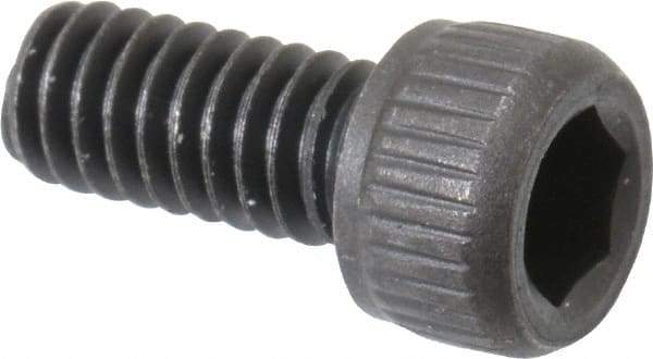 Unbrako - #8-32 UNC Hex Socket Drive, Socket Cap Screw - Alloy Steel, Black Oxide Finish, 3/8" Length Under Head - USA Tool & Supply