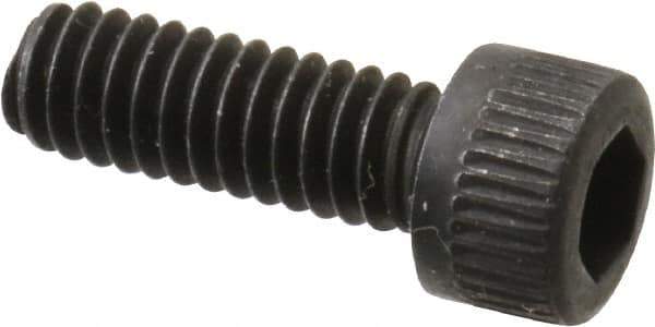 Unbrako - #8-32 UNC Hex Socket Drive, Socket Cap Screw - Alloy Steel, Black Oxide Finish, 1/2" Length Under Head - USA Tool & Supply
