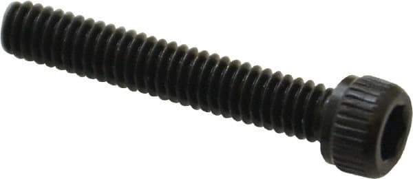 Unbrako - #8-32 UNC Hex Socket Drive, Socket Cap Screw - Alloy Steel, Black Oxide Finish, 1" Length Under Head - USA Tool & Supply