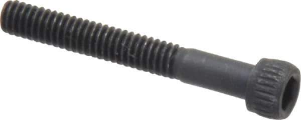 Unbrako - #8-32 UNC Hex Socket Drive, Socket Cap Screw - Alloy Steel, Black Oxide Finish, 1-1/4" Length Under Head - USA Tool & Supply