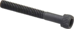 Unbrako - #8-32 UNC Hex Socket Drive, Socket Cap Screw - Alloy Steel, Black Oxide Finish, 1-1/4" Length Under Head - USA Tool & Supply