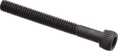 Unbrako - #8-32 UNC Hex Socket Drive, Socket Cap Screw - Alloy Steel, Black Oxide Finish, 1-1/2" Length Under Head - USA Tool & Supply