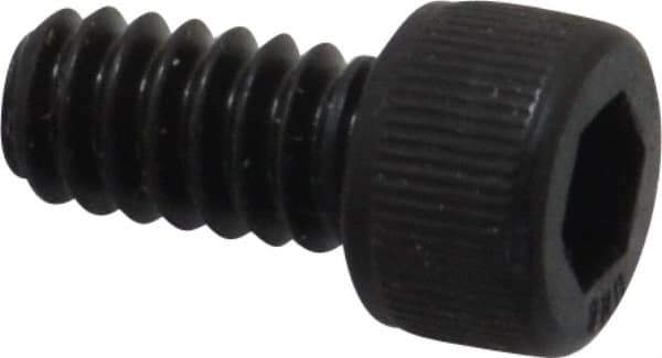 Unbrako - #10-24 UNC Hex Socket Drive, Socket Cap Screw - Alloy Steel, Black Oxide Finish, 3/8" Length Under Head - USA Tool & Supply