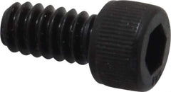 Unbrako - #10-24 UNC Hex Socket Drive, Socket Cap Screw - Alloy Steel, Black Oxide Finish, 3/8" Length Under Head - USA Tool & Supply