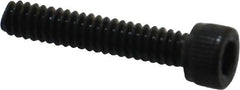 Unbrako - #10-24 UNC Hex Socket Drive, Socket Cap Screw - Alloy Steel, Black Oxide Finish, 1" Length Under Head - USA Tool & Supply