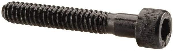 Unbrako - #10-24 UNC Hex Socket Drive, Socket Cap Screw - Alloy Steel, Black Oxide Finish, 1-1/4" Length Under Head - USA Tool & Supply
