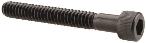 Unbrako - #10-24 UNC Hex Socket Drive, Socket Cap Screw - Alloy Steel, Black Oxide Finish, 1-1/2" Length Under Head - USA Tool & Supply