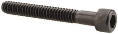 Unbrako - #10-24 UNC Hex Socket Drive, Socket Cap Screw - Alloy Steel, Black Oxide Finish, 1-1/2" Length Under Head - USA Tool & Supply