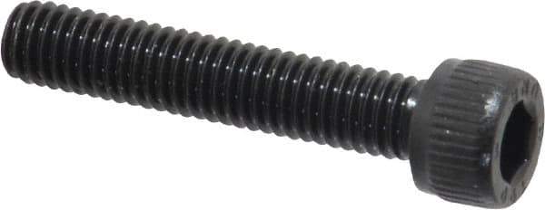 Unbrako - #10-32 UNF Hex Socket Drive, Socket Cap Screw - Alloy Steel, Black Oxide Finish, 1" Length Under Head - USA Tool & Supply