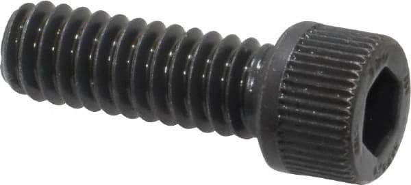 Unbrako - 1/4-20 UNC Hex Socket Drive, Socket Cap Screw - Alloy Steel, Black Oxide Finish, 3/4" Length Under Head - USA Tool & Supply