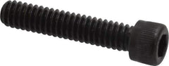 Unbrako - 1/4-20 UNC Hex Socket Drive, Socket Cap Screw - Alloy Steel, Black Oxide Finish, 1-1/4" Length Under Head - USA Tool & Supply