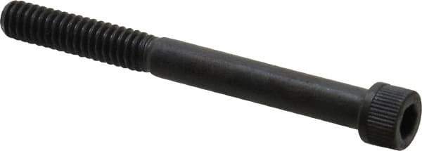 Unbrako - 1/4-20 UNC Hex Socket Drive, Socket Cap Screw - Alloy Steel, Black Oxide Finish, 2-1/2" Length Under Head - USA Tool & Supply
