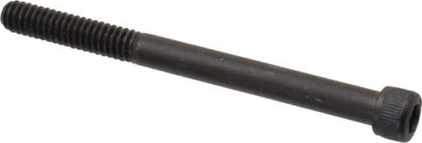 Unbrako - 1/4-20 UNC Hex Socket Drive, Socket Cap Screw - Alloy Steel, Black Oxide Finish, 3" Length Under Head - USA Tool & Supply