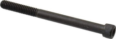 Unbrako - 1/4-20 UNC Hex Socket Drive, Socket Cap Screw - Alloy Steel, Black Oxide Finish, 3" Length Under Head - USA Tool & Supply