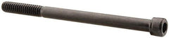 Unbrako - 1/4-20 UNC Hex Socket Drive, Socket Cap Screw - Alloy Steel, Black Oxide Finish, 3-1/2" Length Under Head - USA Tool & Supply