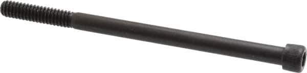 Unbrako - 1/4-20 UNC Hex Socket Drive, Socket Cap Screw - Alloy Steel, Black Oxide Finish, 4" Length Under Head - USA Tool & Supply
