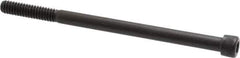 Unbrako - 1/4-20 UNC Hex Socket Drive, Socket Cap Screw - Alloy Steel, Black Oxide Finish, 4" Length Under Head - USA Tool & Supply