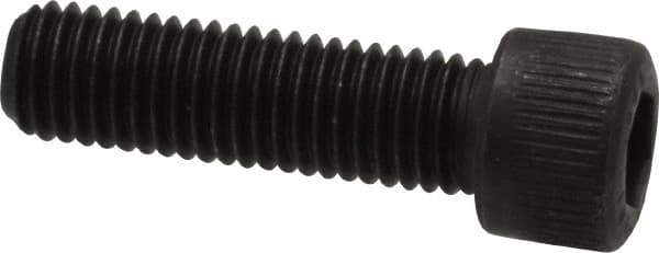 Unbrako - 1/4-28 UNF Hex Socket Drive, Socket Cap Screw - Alloy Steel, Black Oxide Finish, 7/8" Length Under Head - USA Tool & Supply