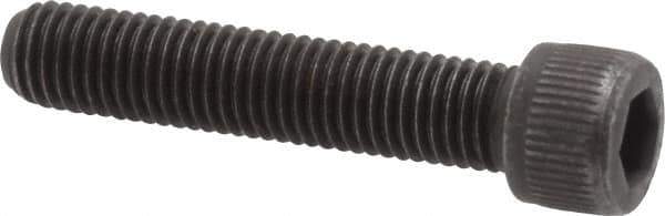 Unbrako - 1/4-28 UNF Hex Socket Drive, Socket Cap Screw - Alloy Steel, Black Oxide Finish, 1-1/4" Length Under Head - USA Tool & Supply