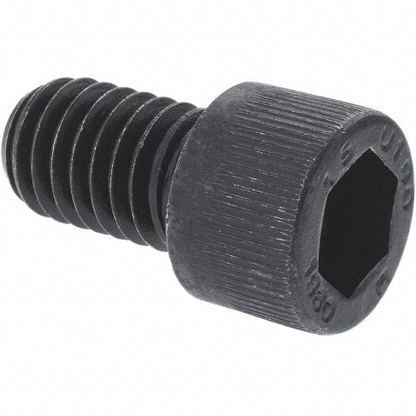 Unbrako - M10x1.50 Metric Coarse Hex Socket Drive, Socket Cap Screw - Grade 12.9 Alloy Steel, Black Oxide Finish, 120mm Length Under Head - USA Tool & Supply