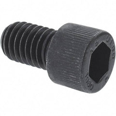 Unbrako - M6x1.00 Metric Coarse Hex Socket Drive, Socket Cap Screw - Grade 12.9 Alloy Steel, Black Oxide Finish, 100mm Length Under Head - USA Tool & Supply