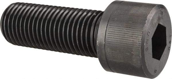 Unbrako - 1-8 UNC Hex Socket Drive, Socket Cap Screw - Alloy Steel, Black Oxide Finish, 3" Length Under Head - USA Tool & Supply