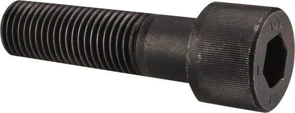 Unbrako - 1-1/4 - 7 UNC Hex Socket Drive, Socket Cap Screw - Alloy Steel, Black Oxide Finish, 4-1/2" Length Under Head - USA Tool & Supply