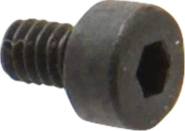 Unbrako - M2x0.40 Metric Coarse Hex Socket Drive, Socket Cap Screw - Grade 12.9 Alloy Steel, Black Oxide Finish, 3mm Length Under Head - USA Tool & Supply