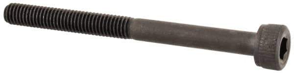 Unbrako - M3x0.50 Metric Coarse Hex Socket Drive, Socket Cap Screw - Grade 12.9 Alloy Steel, Black Oxide Finish, 35mm Length Under Head - USA Tool & Supply