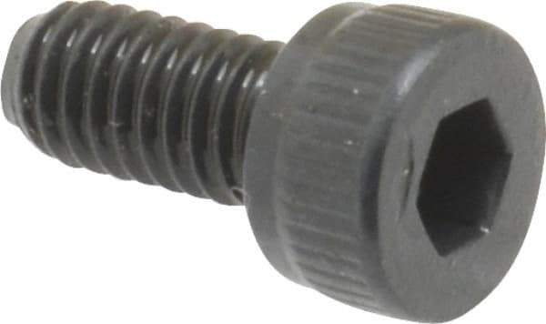 Unbrako - M4x0.70 Metric Coarse Hex Socket Drive, Socket Cap Screw - Grade 12.9 Alloy Steel, Black Oxide Finish, 8mm Length Under Head - USA Tool & Supply