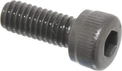 Unbrako - M4x0.70 Metric Coarse Hex Socket Drive, Socket Cap Screw - Grade 12.9 Alloy Steel, Black Oxide Finish, 10mm Length Under Head - USA Tool & Supply