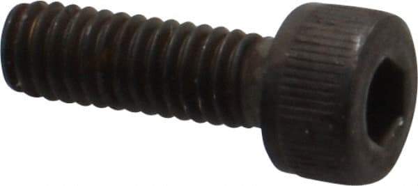 Unbrako - M4x0.70 Metric Coarse Hex Socket Drive, Socket Cap Screw - Grade 12.9 Alloy Steel, Black Oxide Finish, 12mm Length Under Head - USA Tool & Supply