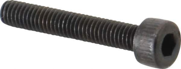 Unbrako - M4x0.70 Metric Coarse Hex Socket Drive, Socket Cap Screw - Grade 12.9 Alloy Steel, Black Oxide Finish, 25mm Length Under Head - USA Tool & Supply
