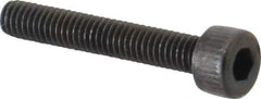 Unbrako - M4x0.70 Metric Coarse Hex Socket Drive, Socket Cap Screw - Grade 12.9 Alloy Steel, Black Oxide Finish, 25mm Length Under Head - USA Tool & Supply