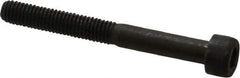 Unbrako - M5x0.80 Metric Coarse Hex Socket Drive, Socket Cap Screw - Grade 12.9 Alloy Steel, Black Oxide Finish, 45mm Length Under Head - USA Tool & Supply