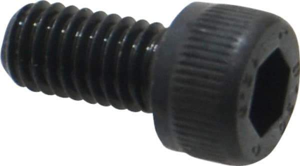 Unbrako - M6x1.00 Metric Coarse Hex Socket Drive, Socket Cap Screw - Grade 12.9 Alloy Steel, Black Oxide Finish, 12mm Length Under Head - USA Tool & Supply